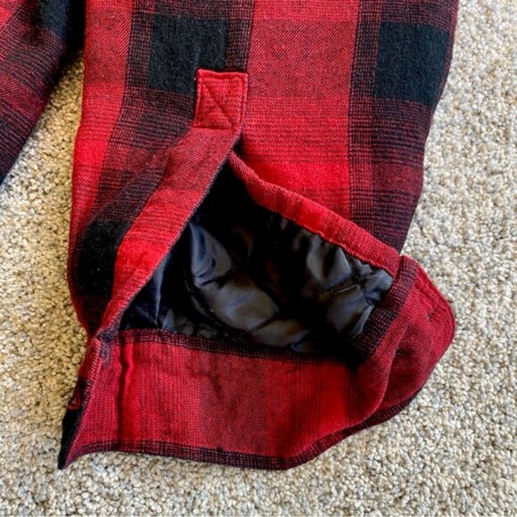 RedHead fleece-lined red & black plaid long sleeved jacket. Men’s size XL - Picture 7 of 13